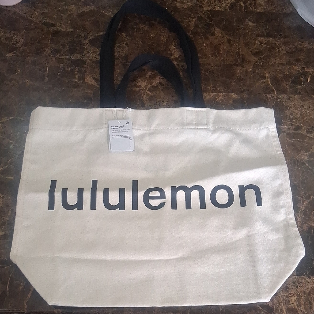 lululemon athletica White Tote Bag